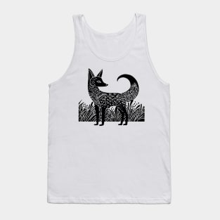 Fox black graphic Tank Top